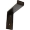Ekena Millwork Steel Truss Shelf Bracket, Antiqued Brass 2"W x 6"D x 6 1/4"H BKTM02X06X06TSABS - alternate 1